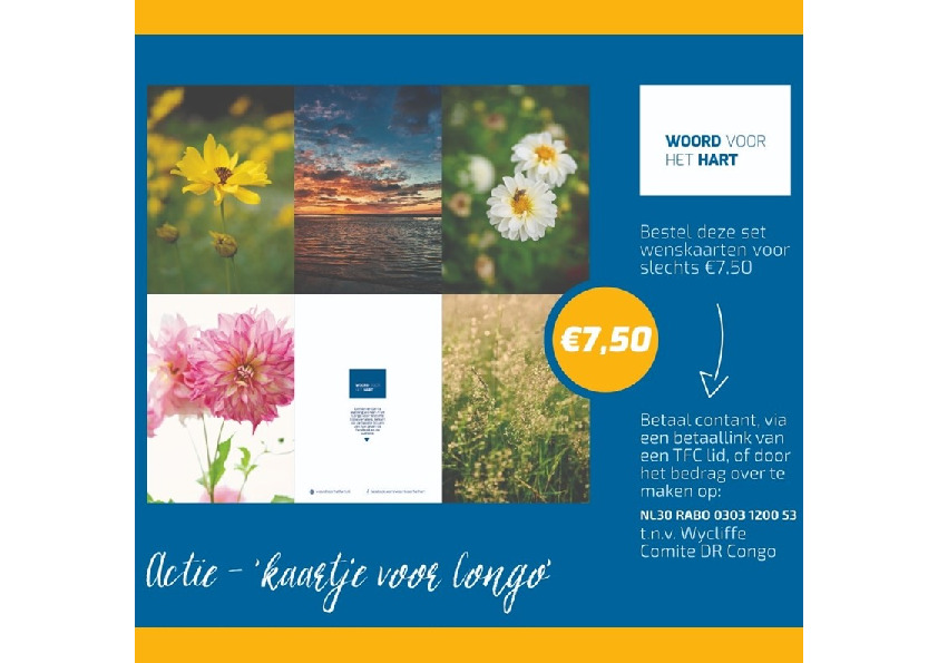 Kaartje voor Congo Kaartje voor Congo